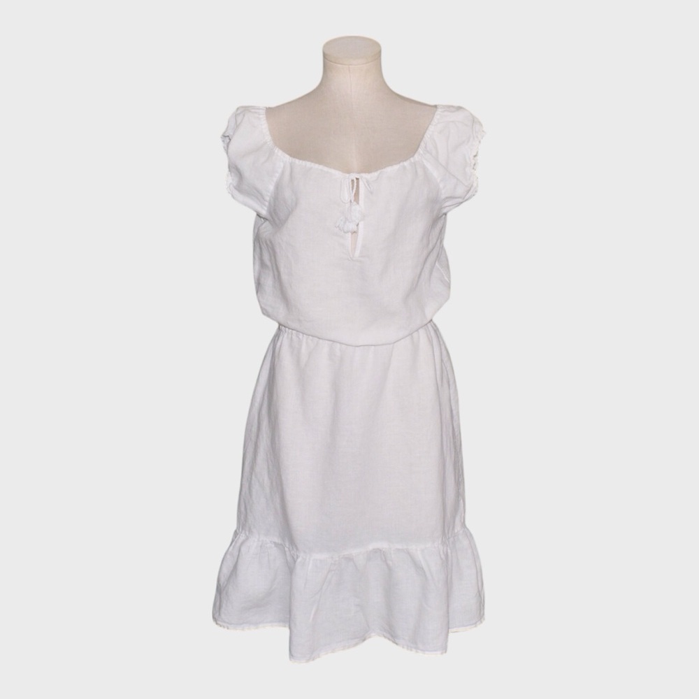 J Crew‎ Linen Cotton Peasant Dress